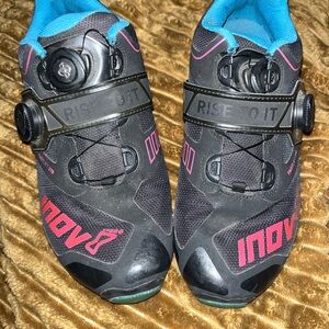 Inov-8 Black and Pink Cycling Shoes